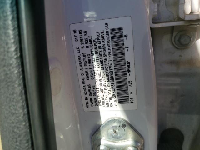 Photo 10 from auction – 2010 HONDA ACCORD EXL with VIN 5KBCP3F88AB012571