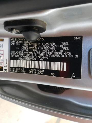 Photo 10 from auction – 2008 TOYOTA 4RUNNER SR with VIN JTEBU14R58K029629