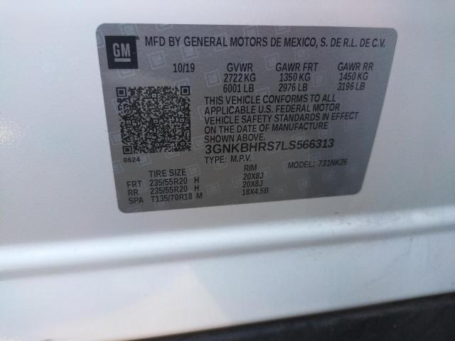 Photo 10 from auction – 2020 CHEVROLET BLAZER 2LT with VIN 3GNKBHRS7LS566313