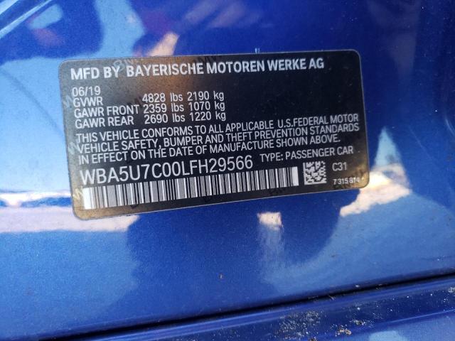 Photo 10 from auction – 2020 BMW M340I with VIN WBA5U7C00LFH29566
