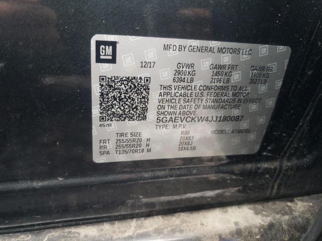 Photo 10 from auction – 2018 BUICK ENCLAVE AV with VIN 5GAEVCKW4JJ180087