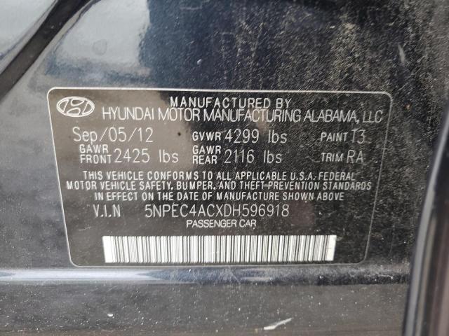 Photo 10 from auction – 2013 HYUNDAI SONATA SE with VIN 5NPEC4ACXDH596918