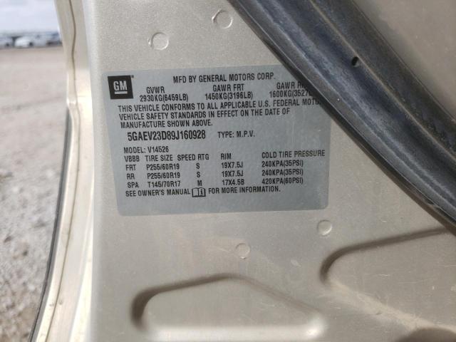 Photo 10 from auction – 2009 BUICK ENCLAVE CX with VIN 5GAEV23D89J160928