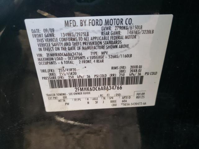 Photo 10 from auction – 2010 FORD FLEX LIMIT with VIN 2FMHK6DC6ABA34766