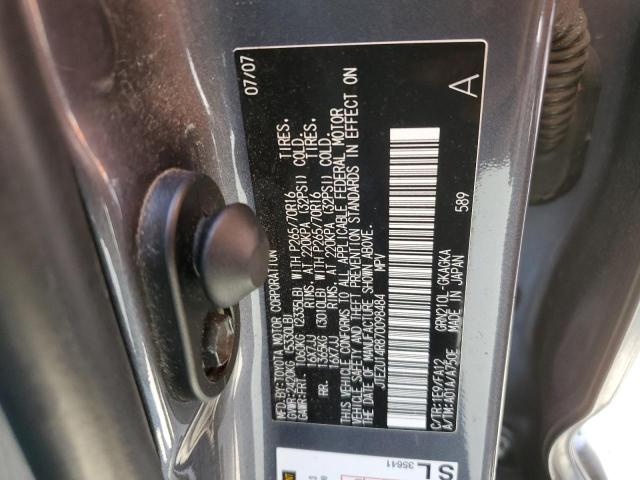 Photo 10 from auction – 2007 TOYOTA 4RUNNER SR with VIN JTEZU14R870098484