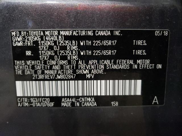 Photo 10 from auction – 2018 TOYOTA RAV4 ADVEN with VIN 2T3RFREV7JW802847