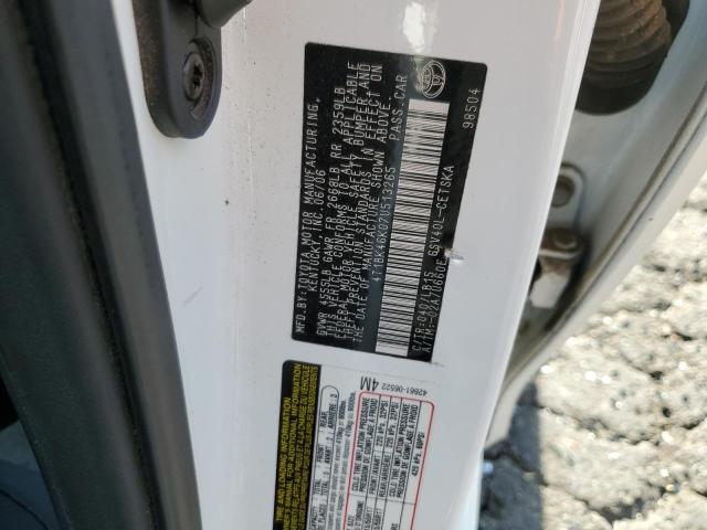 Photo 10 from auction – 2007 TOYOTA CAMRY LE with VIN 4T1BK46K07U513265