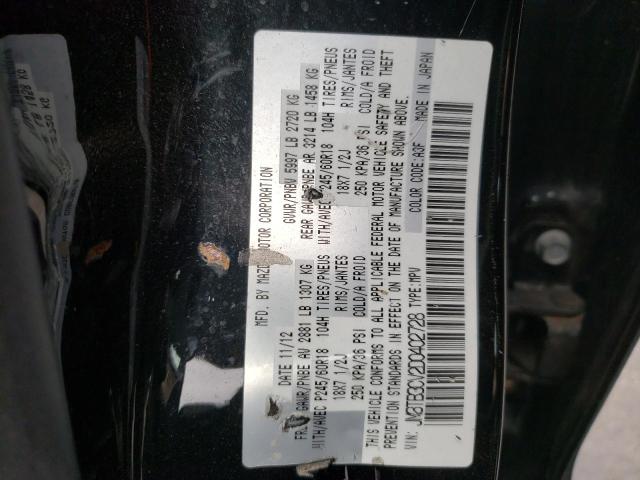 Photo 10 from auction – 2013 MAZDA CX-9 TOURI with VIN JM3TB3CV2D0402728