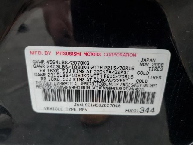 Photo 10 from auction – 2009 MITSUBISHI OUTLANDER with VIN JA4LS21W59Z007048