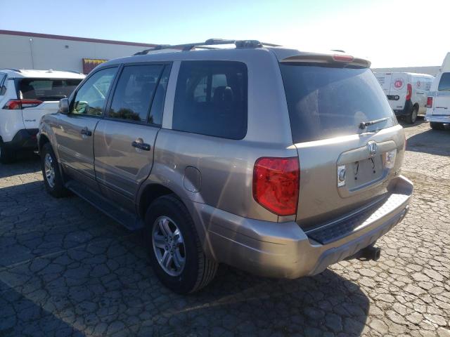 Photo 3 from auction – 2003 HONDA PILOT EXL with VIN 2HKYF18683H552210