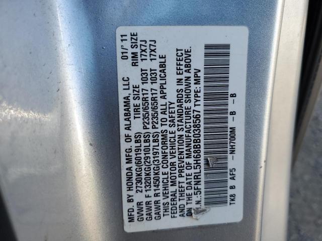 Photo 10 from auction – 2011 HONDA ODYSSEY EX with VIN 5FNRL5H68BB038567