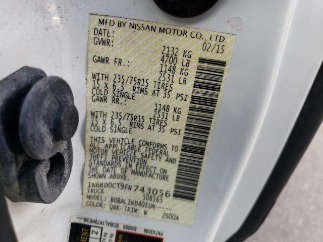 Photo 10 from auction – 2015 NISSAN FRONTIER S with VIN 1N6BD0CT9FN743056