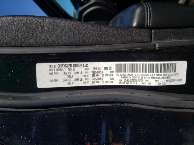 Photo 10 from auction – 2013 DODGE DURANGO CR with VIN 1C4RDJDG9DC674225