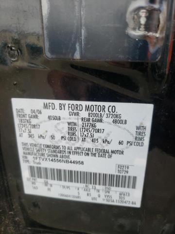 Photo 10 from auction – 2006 FORD F150 with VIN 1FTVX14556NB44958
