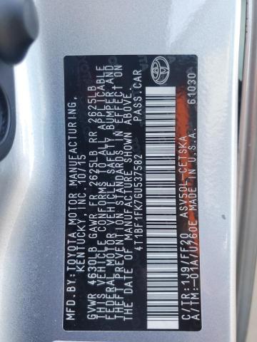 Photo 10 from auction – 2016 TOYOTA CAMRY LE with VIN 4T1BF1FK7GU537582