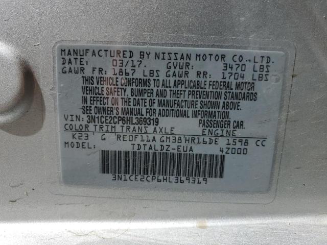 Photo 10 from auction – 2017 NISSAN VERSA NOTE with VIN 3N1CE2CP6HL369319