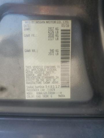 Photo 10 from auction – 2016 NISSAN ALTIMA 2.5 with VIN 1N4AL3AP0GN348117