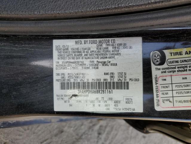 Photo 10 from auction – 2011 FORD FUSION SE with VIN 3FAHP0HA6BR281161