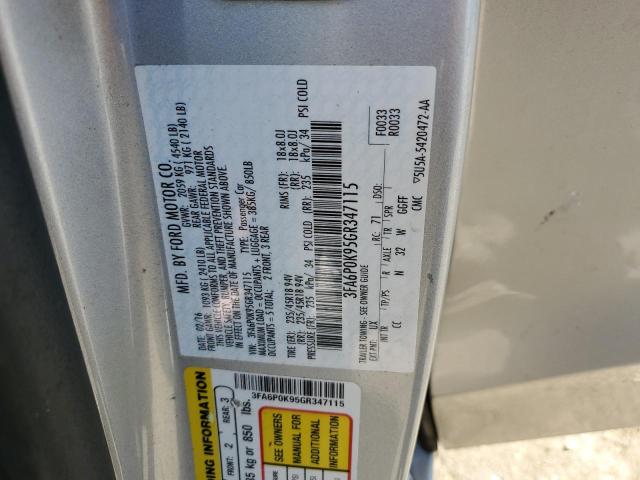 Photo 10 from auction – 2016 FORD FUSION TIT with VIN 3FA6P0K95GR347115