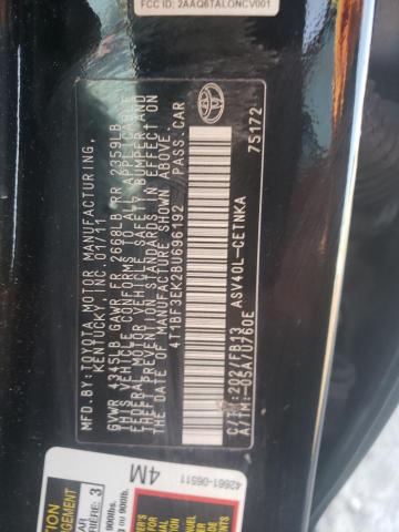 Photo 10 from auction – 2011 TOYOTA CAMRY BASE with VIN 4T1BF3EK2BU696192