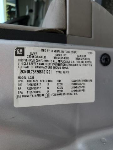 Photo 10 from auction – 2006 CHEVROLET EQUINOX LT with VIN 2CNDL73F266101201