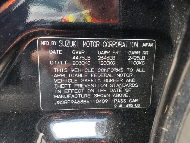 Photo 10 from auction – 2011 SUZUKI KIZASHI SP with VIN JS2RF9A68B6110409