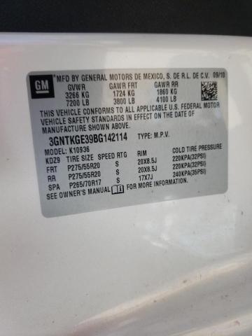 Photo 10 from auction – 2011 CHEVROLET AVALANCHE with VIN 3GNTKGE39BG142114