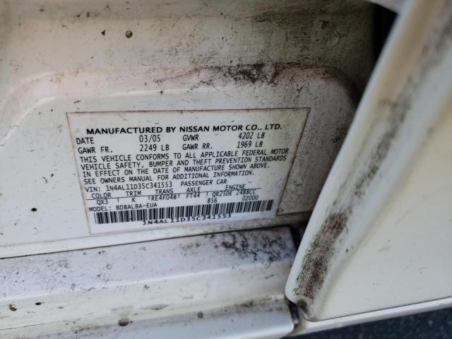 Photo 10 from auction – 2005 NISSAN ALTIMA S with VIN 1N4AL11D35C341553