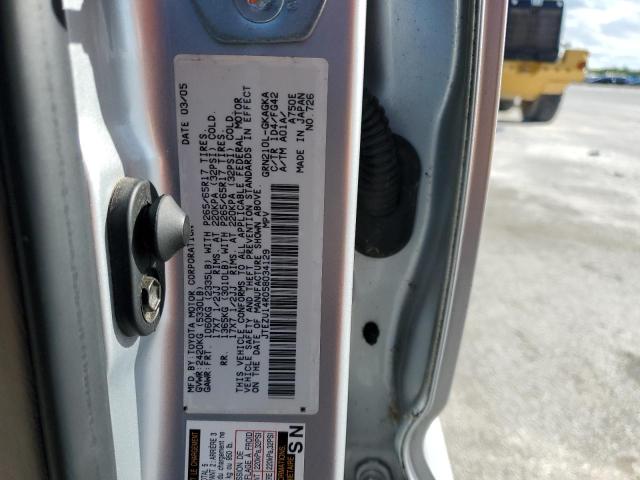 Photo 10 from auction – 2005 TOYOTA 4RUNNER SR with VIN JTEZU14R058034129