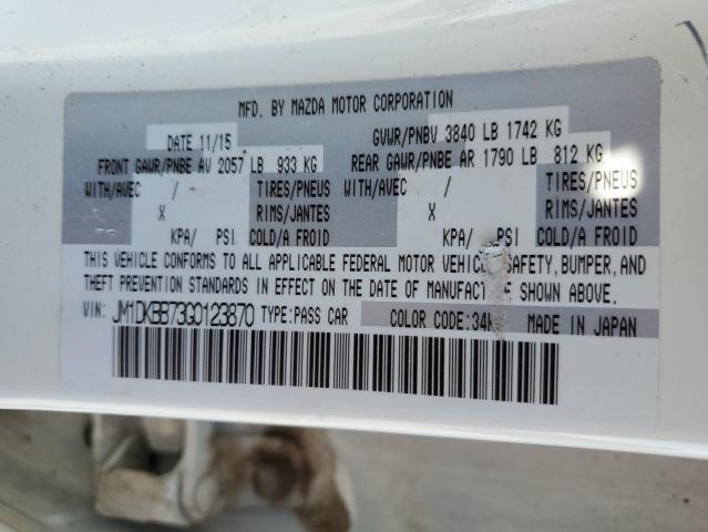 Photo 10 from auction – 2016 MAZDA CX-3 with VIN JM1DKBB73G0123870