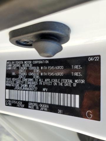 Photo 10 from auction – 2022 TOYOTA 4RUNNER LI with VIN JTEKU5JR4N6060127