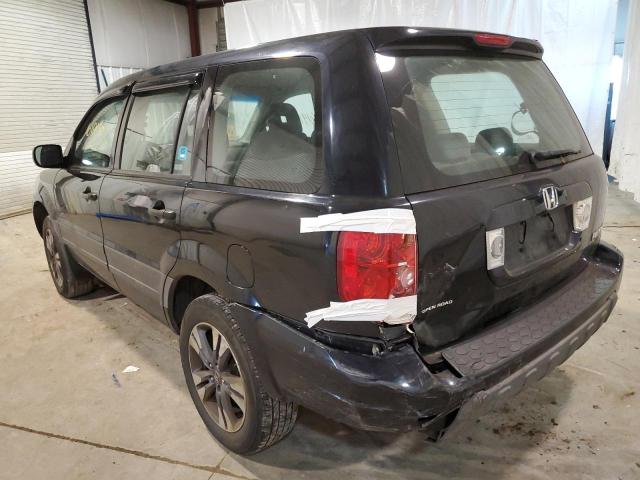 Photo 3 from auction – 2005 HONDA PILOT LX with VIN 2HKYF181X5H524870