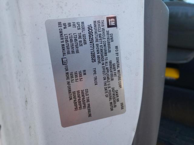 Photo 10 from auction – 2007 CHEVROLET EXPRESS G2 with VIN 1GCGG25V771128525