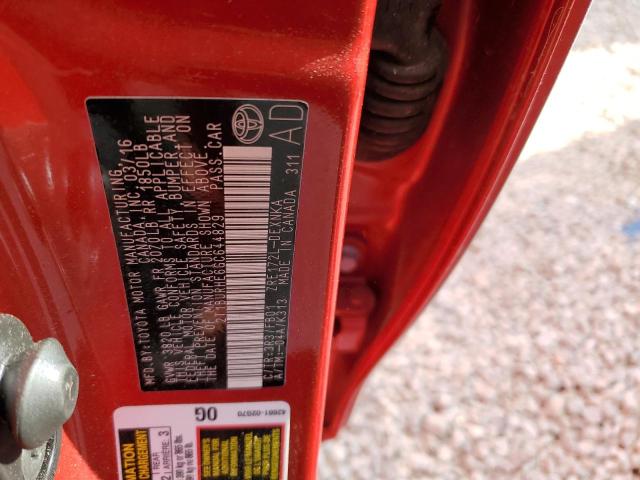 Photo 10 from auction – 2016 TOYOTA COROLLA L with VIN 2T1BURHE6GC644829