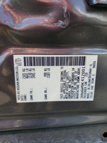 Photo 10 from auction – 2017 NISSAN MAXIMA 3.5 with VIN 1N4AA6AP0HC412001