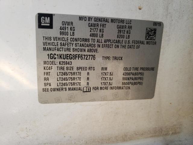 Photo 10 from auction – 2015 CHEVROLET SILVERADO with VIN 1GC1KUEG8FF672776