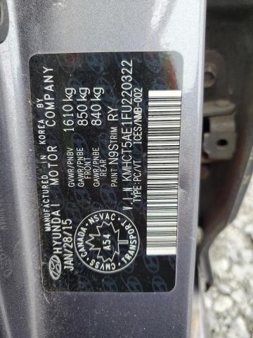 Photo 10 from auction – 2015 HYUNDAI ACCENT GS with VIN KMHCT5AE1FU220322