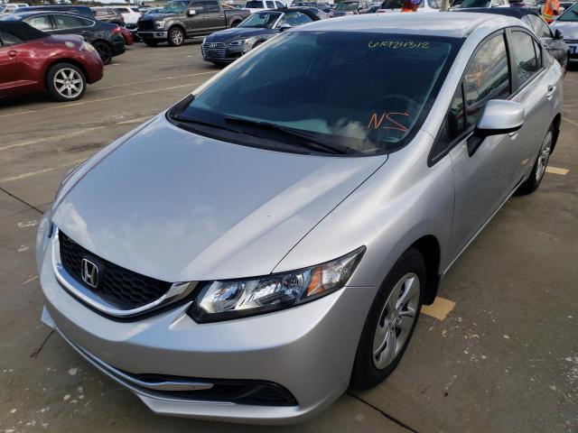 Photo 2 from auction – 2013 HONDA CIVIC LX with VIN 19XFB2F58DE093706