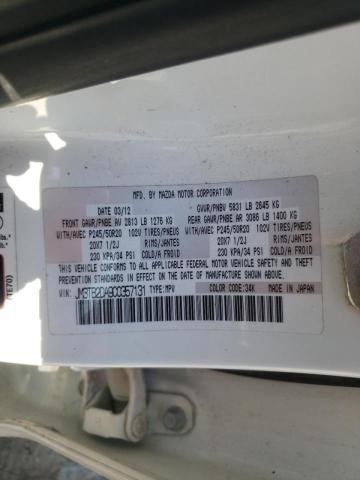 Photo 10 from auction – 2012 MAZDA CX-9 with VIN JM3TB2DA9C0357131