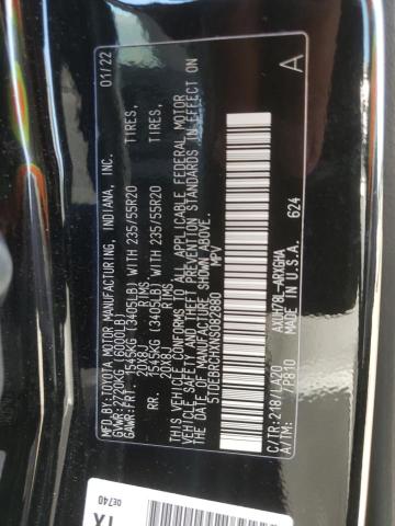 Photo 10 from auction – 2022 TOYOTA HIGHLANDER with VIN 5TDEBRCHXNS082880