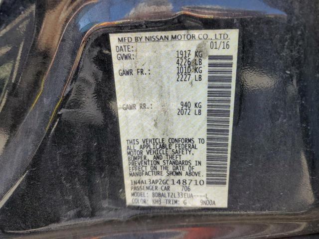 Photo 10 from auction – 2016 NISSAN ALTIMA 2.5 with VIN 1N4AL3AP2GC148710