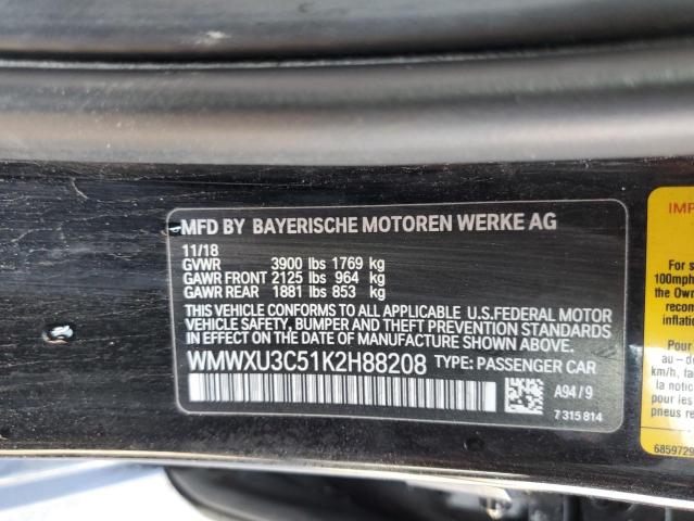Photo 10 from auction – 2019 MINI COOPER S with VIN WMWXU3C51K2H88208