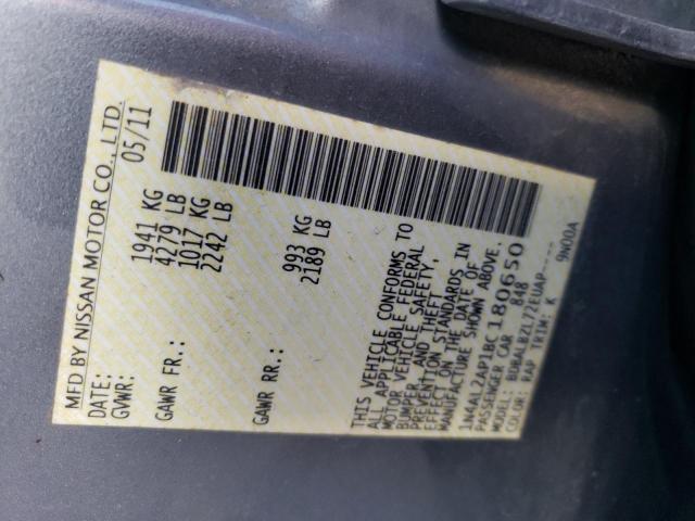 Photo 10 from auction – 2011 NISSAN ALTIMA BAS with VIN 1N4AL2AP1BC180650