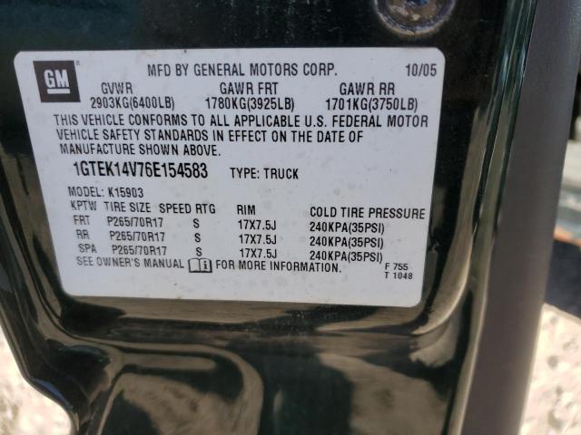 Photo 10 from auction – 2006 GMC NEW SIERRA with VIN 1GTEK14V76E154583