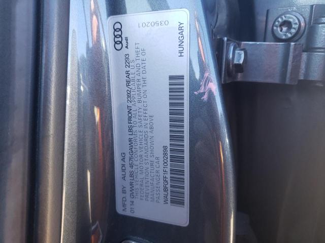 Photo 10 from auction – 2015 AUDI A3 QUATTRO with VIN WAUBFGFF1F1002898