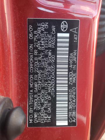 Photo 10 from auction – 2010 TOYOTA PRIUS with VIN JTDKN3DU0A0051900