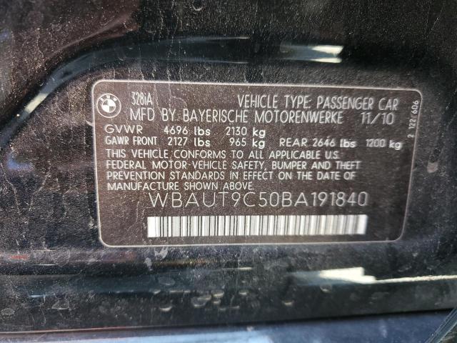 Photo 10 from auction – 2011 BMW 328 I with VIN WBAUT9C50BA191840