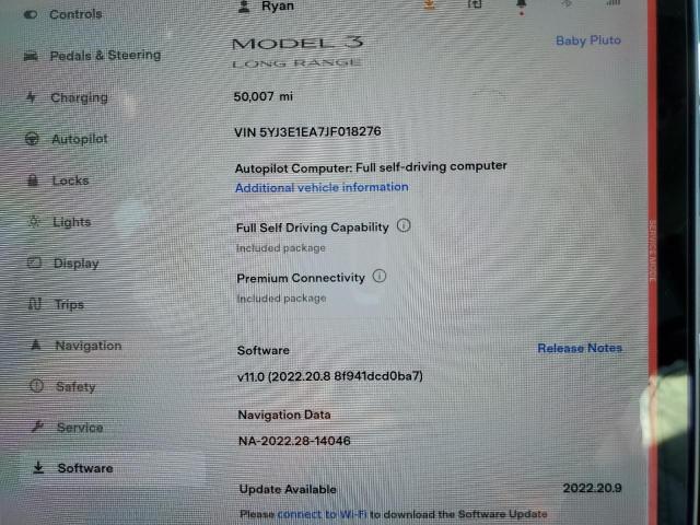 Photo 8 from auction – 2018 TESLA MODEL 3 with VIN 5YJ3E1EA7JF018276