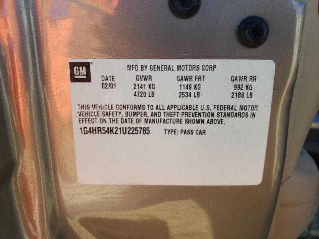 Photo 10 from auction – 2001 BUICK LESABRE LI with VIN 1G4HR54K21U225785