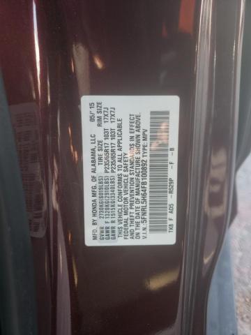 Photo 10 from auction – 2015 HONDA ODYSSEY EX with VIN 5FNRL5H64FB100892